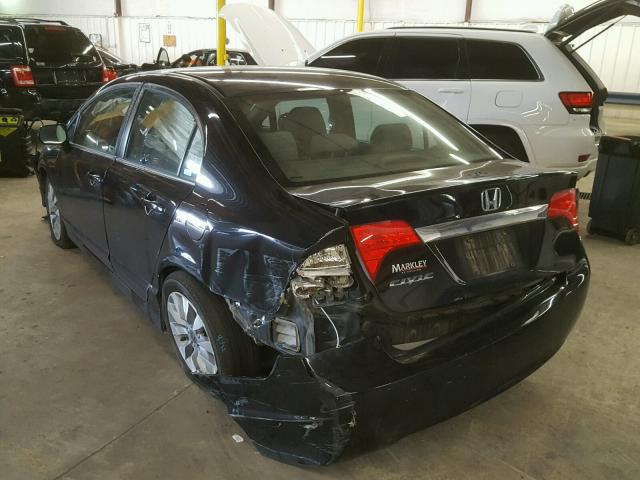 19XFA16899E044089 - 2009 HONDA CIVIC EX შავი ფოტო 3