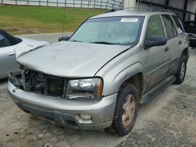 1GNDS13S932308718 - 2003 CHEVROLET TRAILBLAZE GRAY photo 2