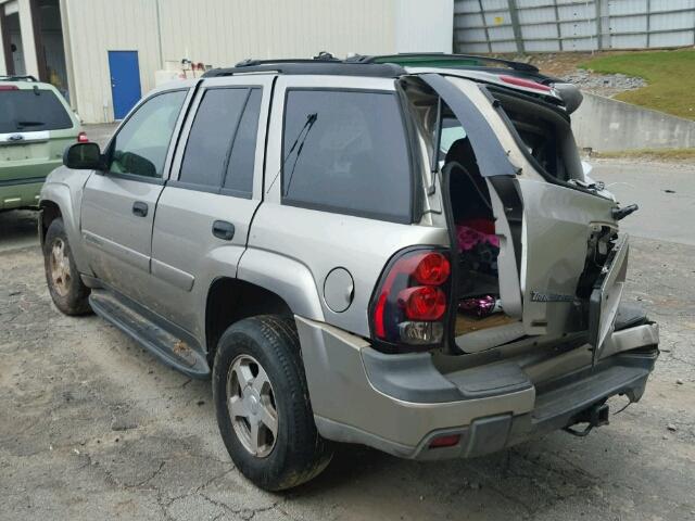 1GNDS13S932308718 - 2003 CHEVROLET TRAILBLAZE GRAY photo 3