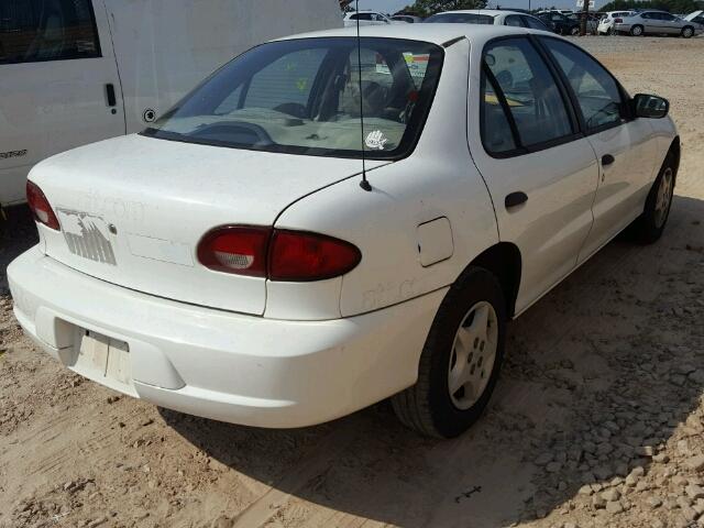 1G1JC524017330313 - 2001 CHEVROLET CAVALIER B WHITE photo 4