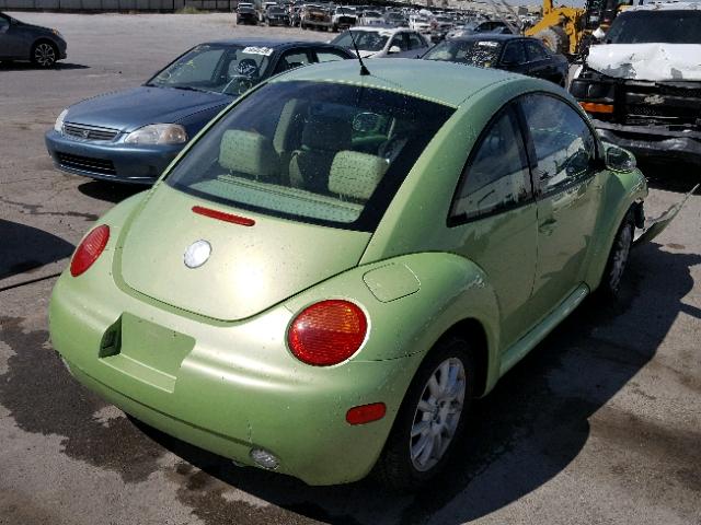 3VWCK31C84M404097 - 2004 VOLKSWAGEN NEW BEETLE GREEN photo 4