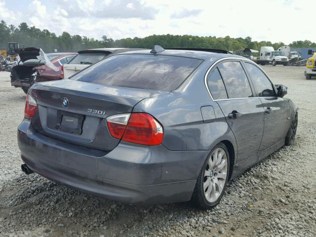 WBAVB33586PS18905 - 2006 BMW 330 I GRAY photo 4