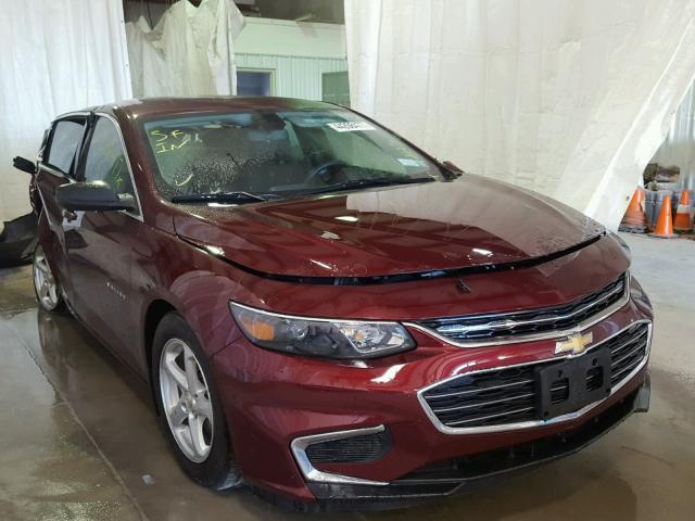 1G1ZB5ST1GF320840 - 2016 CHEVROLET MALIBU LS RED photo 1