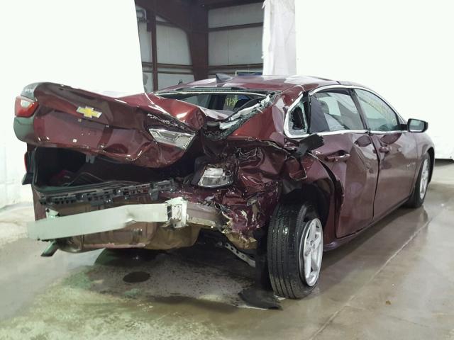 1G1ZB5ST1GF320840 - 2016 CHEVROLET MALIBU LS წითელი ფოტო 4