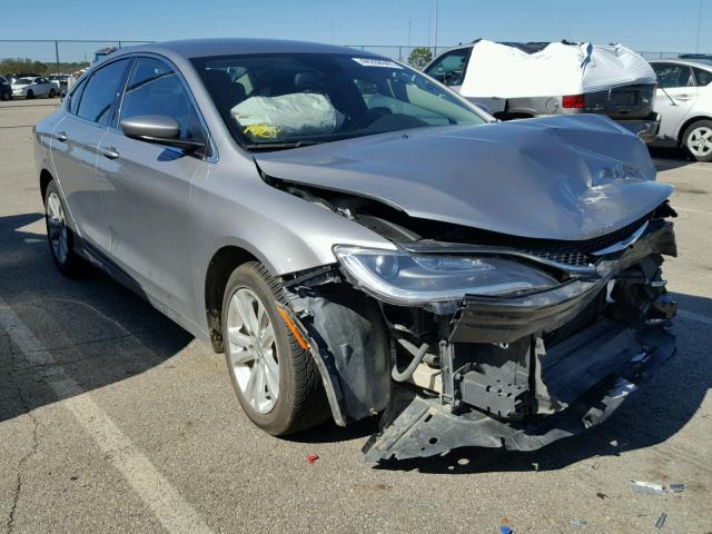 1C3CCCAB4FN730337 - 2015 CHRYSLER 200 LIMITE SILVER photo 1