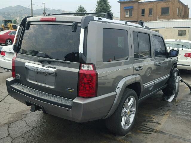 1J8HG58P27C579345 - 2007 JEEP COMMANDER GRAY photo 4