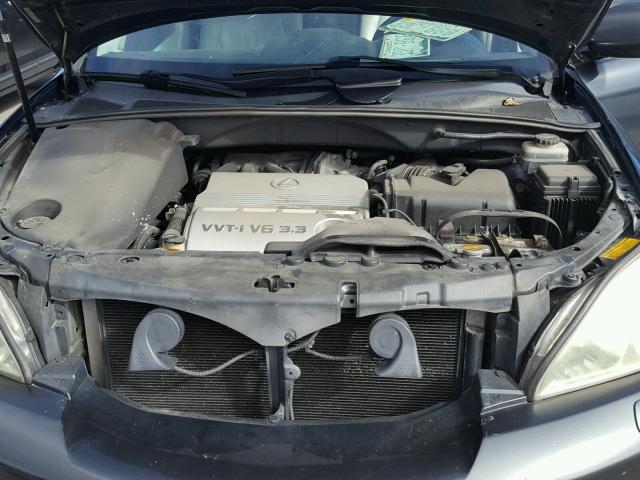 JTJHA31U640048091 - 2004 LEXUS RX 330 GRAY photo 7