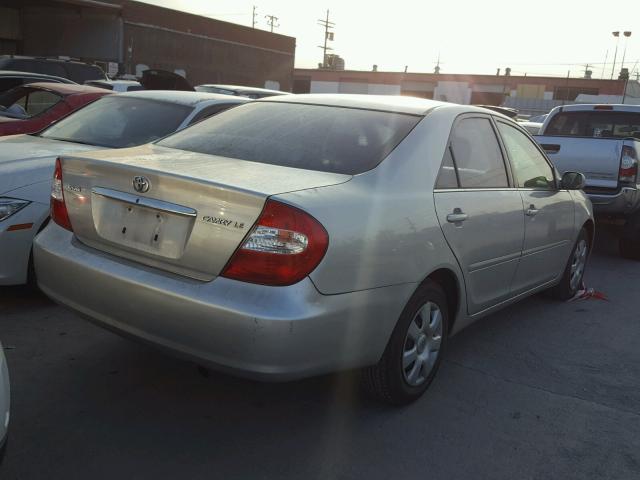 4T1BE32K83U647815 - 2003 TOYOTA CAMRY LE SILVER photo 4