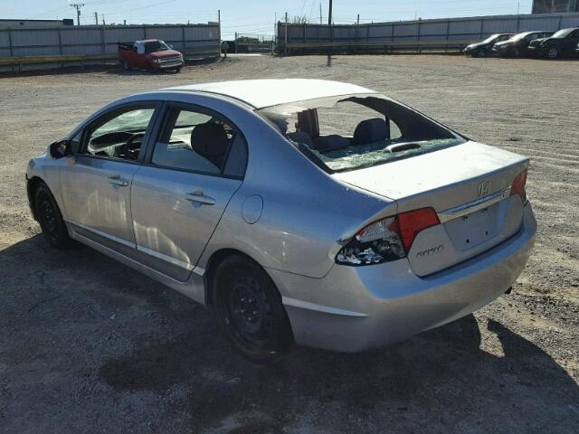 2HGFA1F54BH531718 - 2011 HONDA CIVIC LX SILVER photo 3