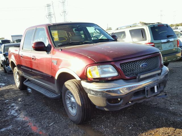 1FTRW08L63KA35719 - 2003 FORD F150 BURGUNDY photo 1