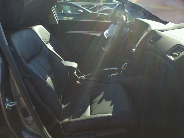 19XFB2F95FE048213 - 2015 HONDA CIVIC EXL 灰色 照片 5