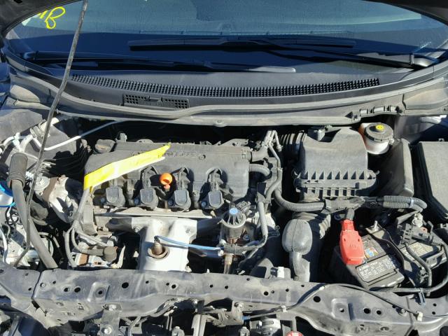 19XFB2F95FE048213 - 2015 HONDA CIVIC EXL GRAY photo 7