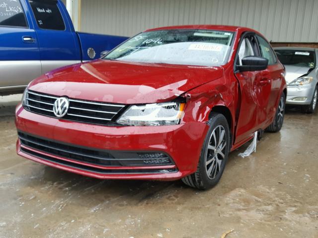 3VWB67AJ8GM338693 - 2016 VOLKSWAGEN JETTA SE RED photo 2