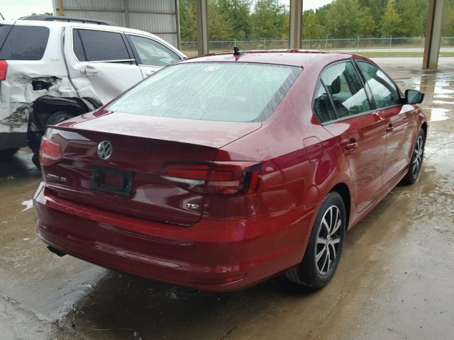 3VWB67AJ8GM338693 - 2016 VOLKSWAGEN JETTA SE RED photo 4