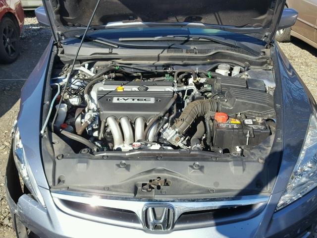 1HGCM55327A084037 - 2007 HONDA ACCORD SE GRAY photo 7