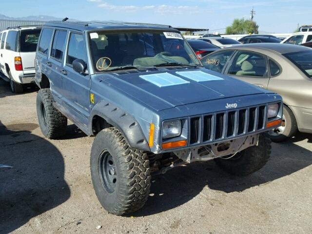 1J4FJ68S6WL195572 - 1998 JEEP CHEROKEE S BLUE photo 1