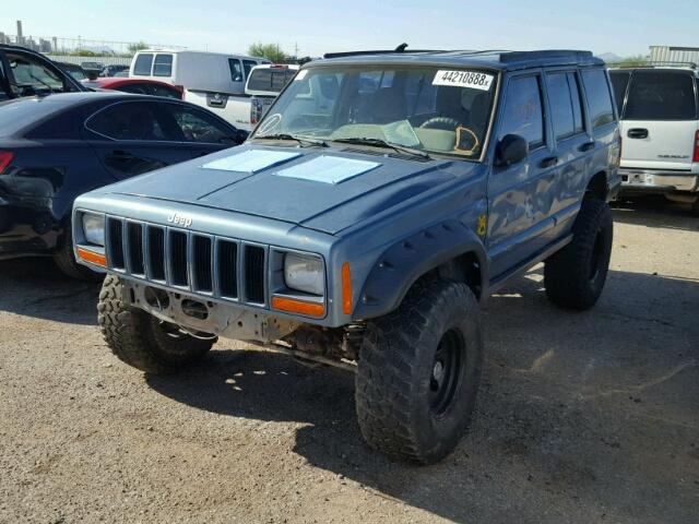 1J4FJ68S6WL195572 - 1998 JEEP CHEROKEE S BLUE photo 2