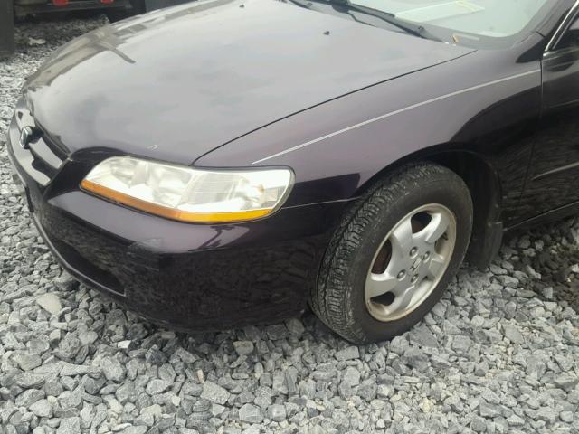 1HGCG5657WA186925 - 1998 HONDA ACCORD EX PURPLE photo 9