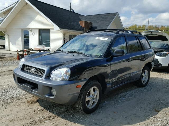 KM8SC13D64U579431 - 2004 HYUNDAI SANTA FE G BLACK photo 2