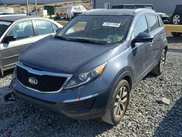 KNDPB3AC7E7547932 - 2014 KIA SPORTAGE B BLUE photo 2