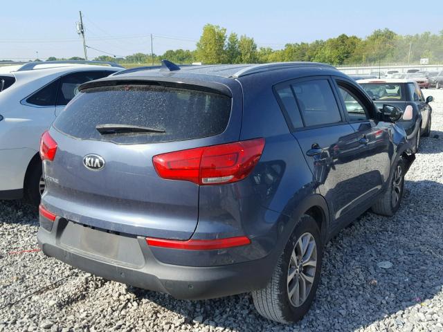 KNDPB3AC7E7547932 - 2014 KIA SPORTAGE B BLUE photo 4