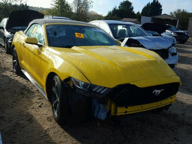 1FATP8EM8F5397154 - 2015 FORD MUSTANG YELLOW photo 1