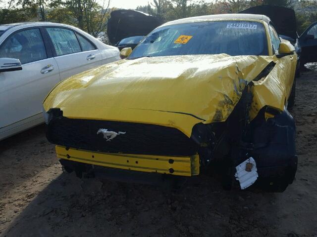 1FATP8EM8F5397154 - 2015 FORD MUSTANG YELLOW photo 9