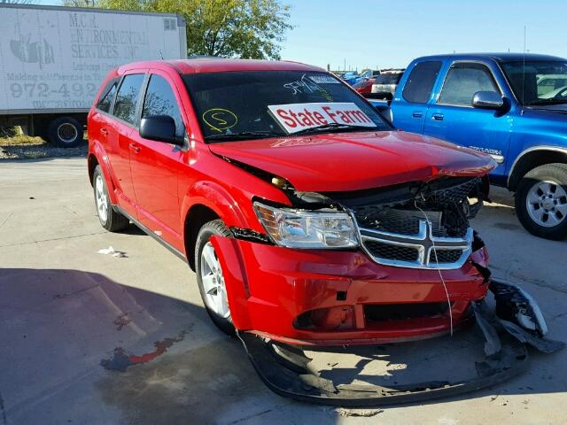 3C4PDCAB8DT538877 - 2013 DODGE JOURNEY RED photo 1