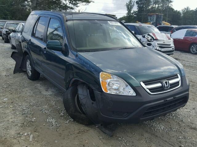 JHLRD78882C020886 - 2002 HONDA CR-V GREEN photo 1