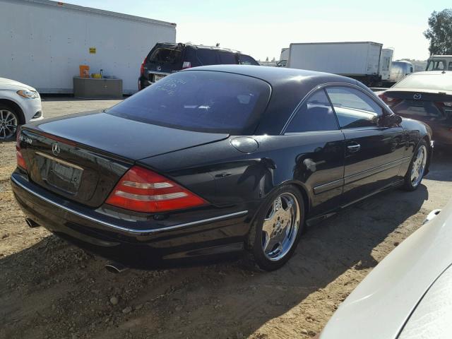 WDBPJ75J92A029353 - 2002 MERCEDES-BENZ CL 500 BLACK photo 4