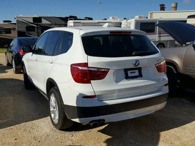 5UXWX9C59E0D16068 - 2014 BMW X3 WHITE photo 3