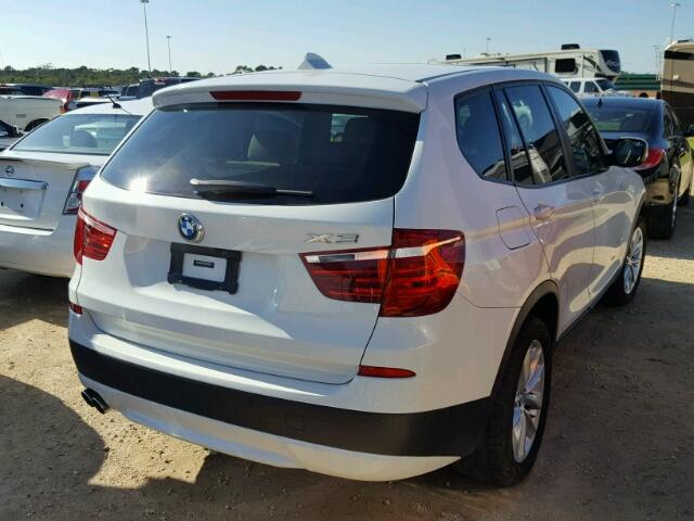 5UXWX9C59E0D16068 - 2014 BMW X3 WHITE photo 4