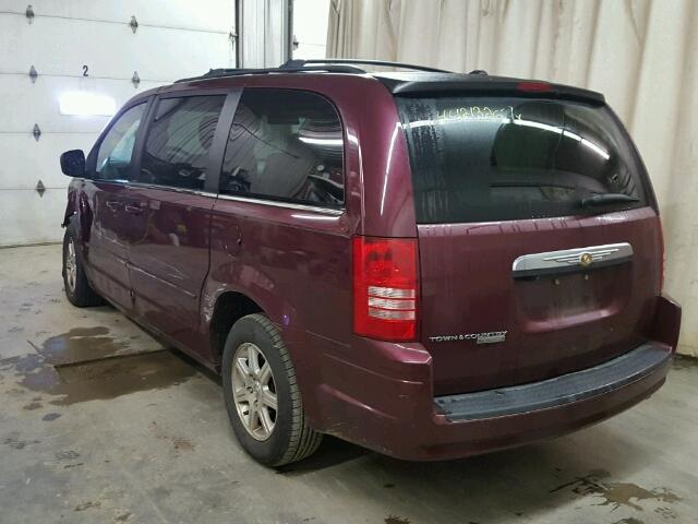 2A8HR54P18R709706 - 2008 CHRYSLER TOWN & COU PURPLE photo 3