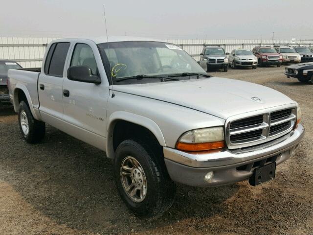 1B7HG48N32S677573 - 2002 DODGE DAKOTA QUA SILVER photo 1