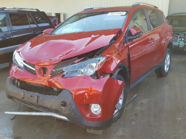 2T3WFREV2EW092720 - 2014 TOYOTA RAV4 BURGUNDY photo 2