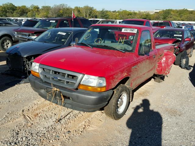 1FTYR10C0WPA73393 - 1998 FORD RANGER RED photo 2