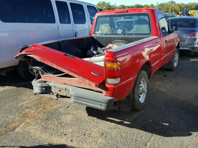 1FTYR10C0WPA73393 - 1998 FORD RANGER RED photo 4