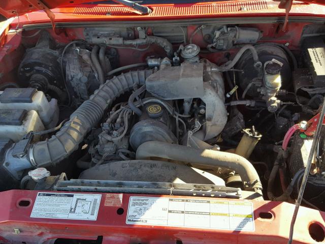 1FTYR10C0WPA73393 - 1998 FORD RANGER RED photo 7