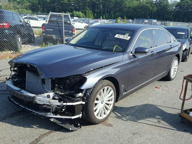 WBA7E2C51GG714642 - 2016 BMW 740 I GRAY photo 2