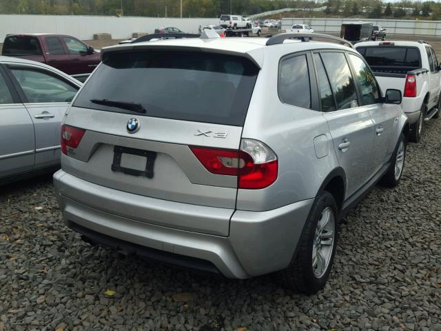 WBXPA93496WD32402 - 2006 BMW X3 3.0I SILVER photo 4