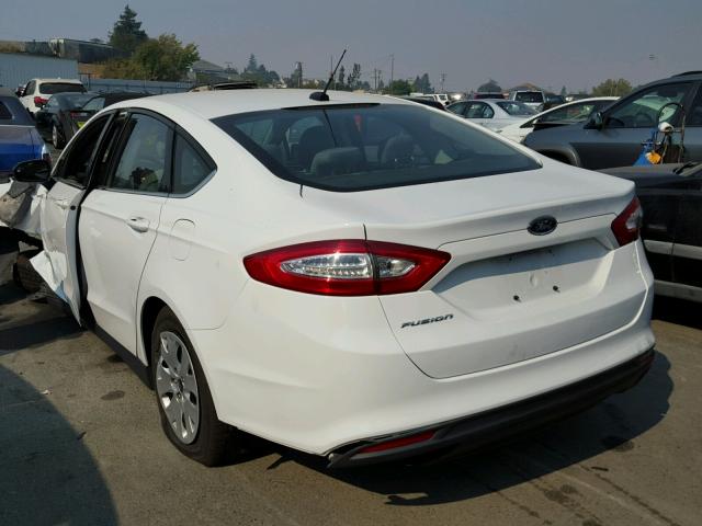 3FA6P0G70ER366966 - 2014 FORD FUSION S WHITE photo 3