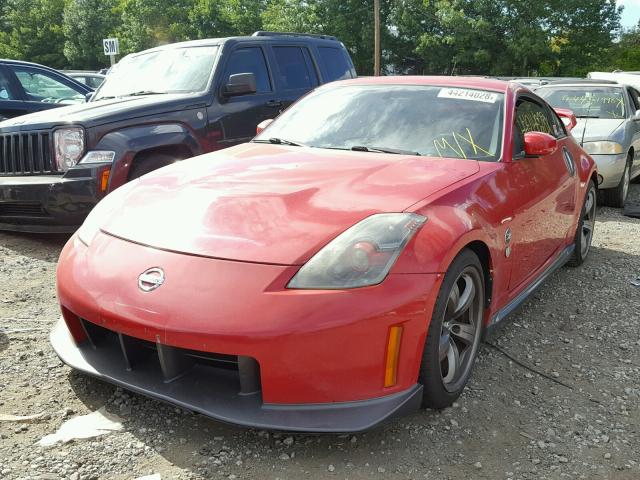 JN1BZ34E67M552937 - 2007 NISSAN 350Z COUPE RED photo 2