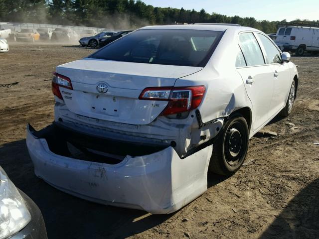 4T1BF1FK0EU439121 - 2014 TOYOTA CAMRY L WHITE photo 4