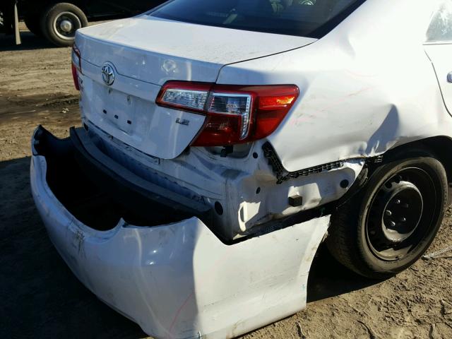 4T1BF1FK0EU439121 - 2014 TOYOTA CAMRY L WHITE photo 9