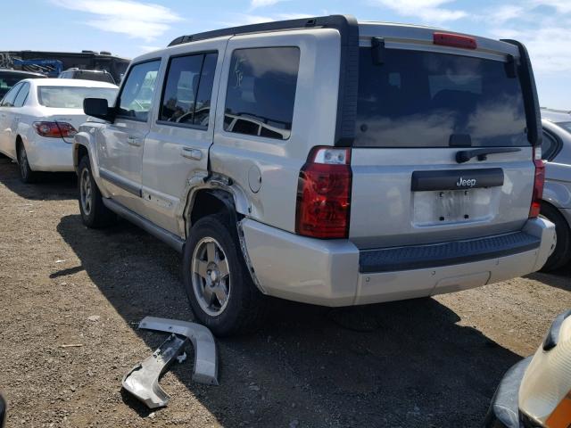 1J8HH48K17C627591 - 2007 JEEP COMMANDER SILVER photo 3