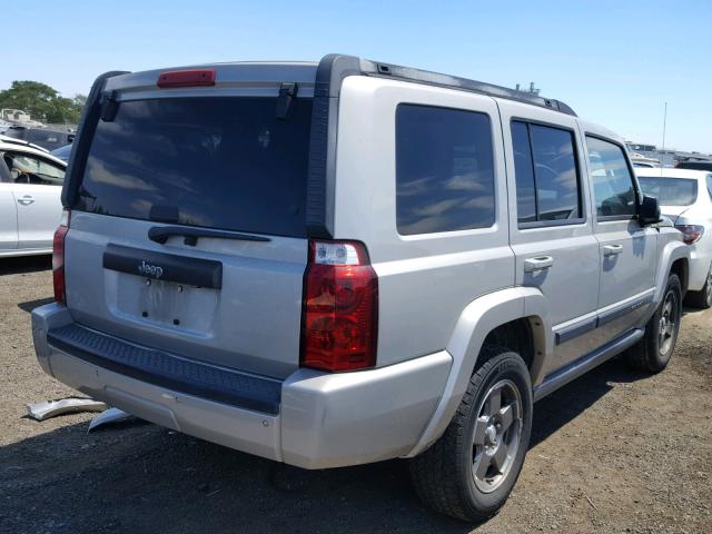 1J8HH48K17C627591 - 2007 JEEP COMMANDER SILVER photo 4