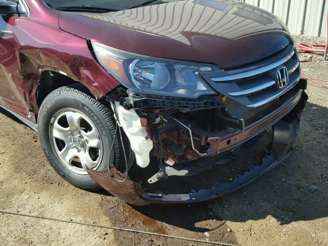 5J6RM3H31CL033288 - 2012 HONDA CR-V MAROON photo 9