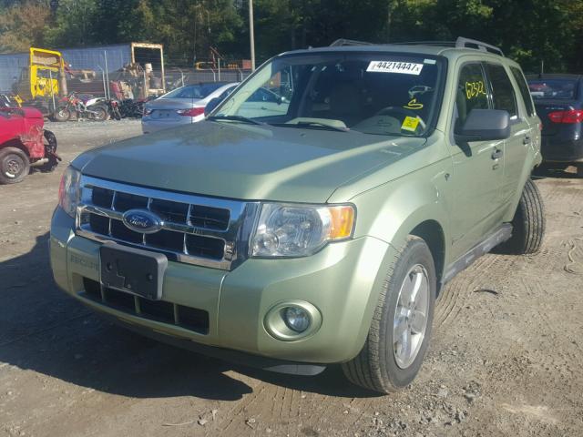 1FMCU931X8KB27845 - 2008 FORD ESCAPE XLT GREEN photo 2