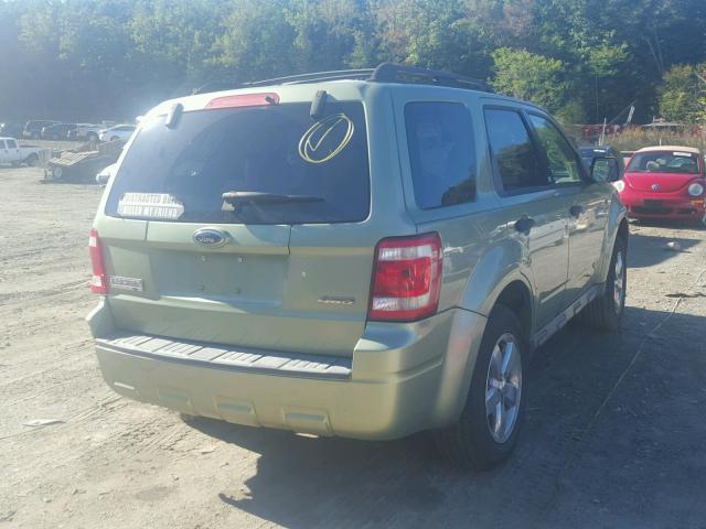 1FMCU931X8KB27845 - 2008 FORD ESCAPE XLT GREEN photo 4