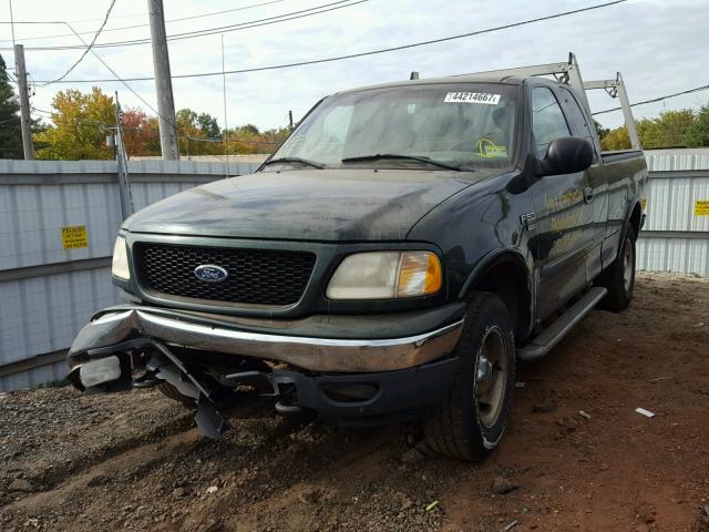 1FTRX18L51NA57306 - 2001 FORD F150 GREEN photo 2